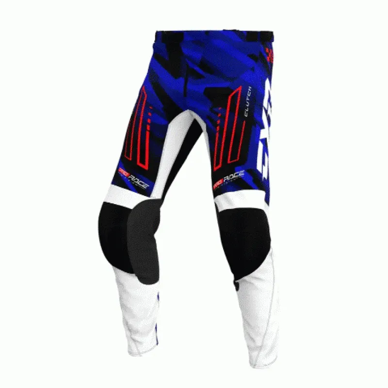 Lichidare de stoc Pantaloni motocross FXR CLUTCH MX25 BLUE CAMO RED - 38